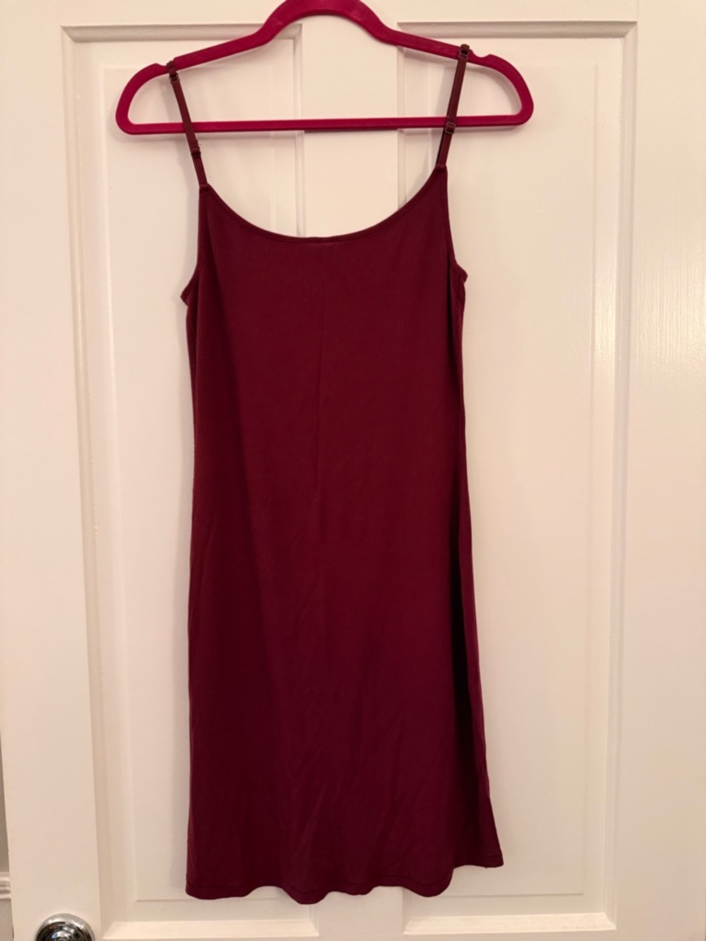 Skims soft lounge short dress in wine